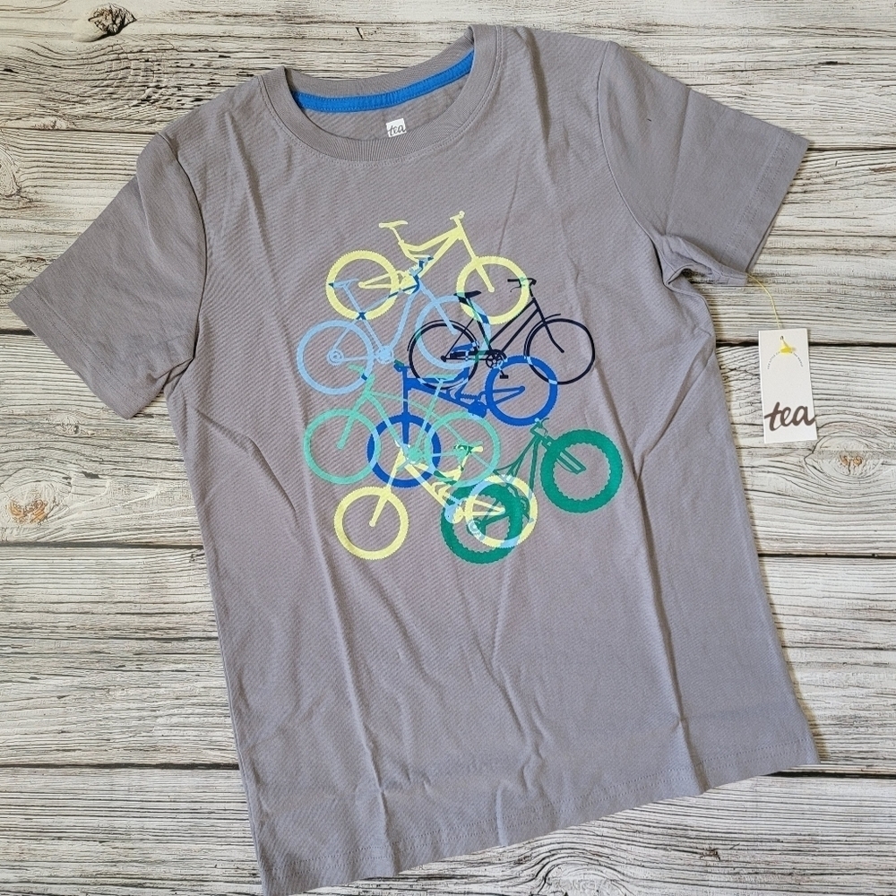Tea Collection Bike T-Shirt Size 10 NWT